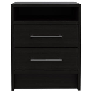 20" Wood Two Drawer Nightstand