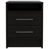 20" Wood Two Drawer Nightstand