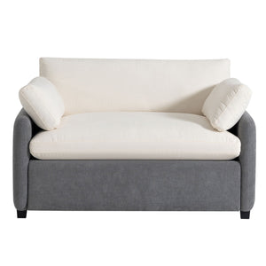 Oversized Single Sofa Chair Wide And Deep Seat, Modern Upholstered Comfy Blocking Couch Lounge With Pillows by Couch.com