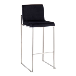 Fuji - Contemporary And Modern Elegance High Back Barstool by Couch.com