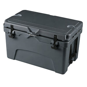 45 Quart Portable Hard Cooler Insulated Ice Chest Keeps Cool for up to 6 Days-Gray