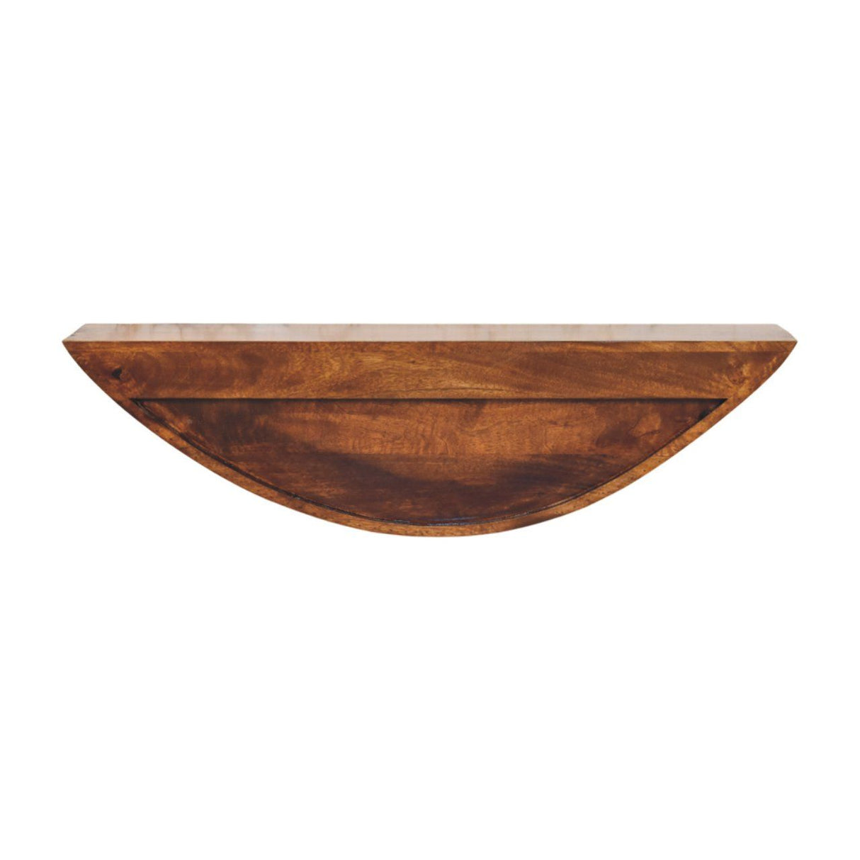 Couch.com Crescent Floating Wall Shelf Brown, Wood Construction, Dark Brown Finish by Couch.com
