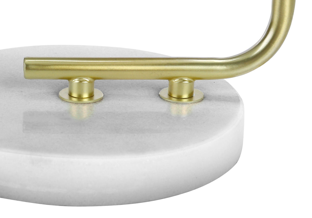 Lighting, Table Lamp, Marble, Contemporary - White by Couch.com