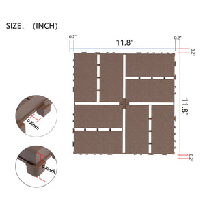 Plastic Interlocking Deck Tiles Patio Deck Tiles Waterproof Outdoor Use by Couch.com