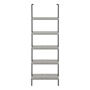 Bookshelf, Bookcase, Etagere, Ladder, 5 Tier, For Office, Marble Look Contemporary & Modern by Couch.com