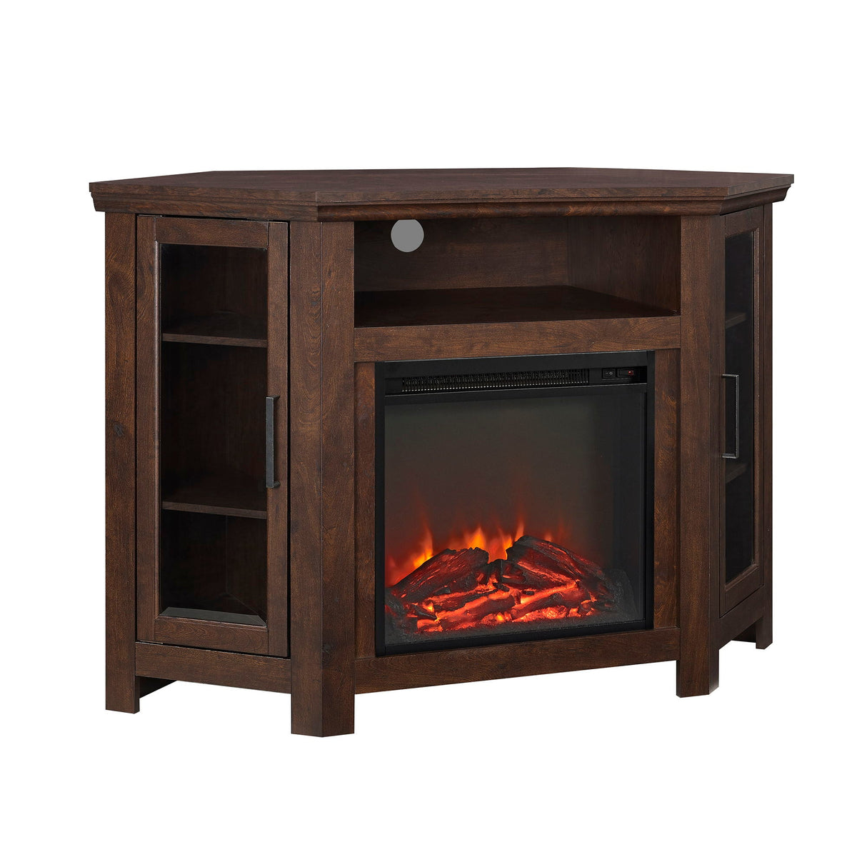 Classic Glass Door Fireplace TV Stand For Tvs Up To 55" by Couch.com