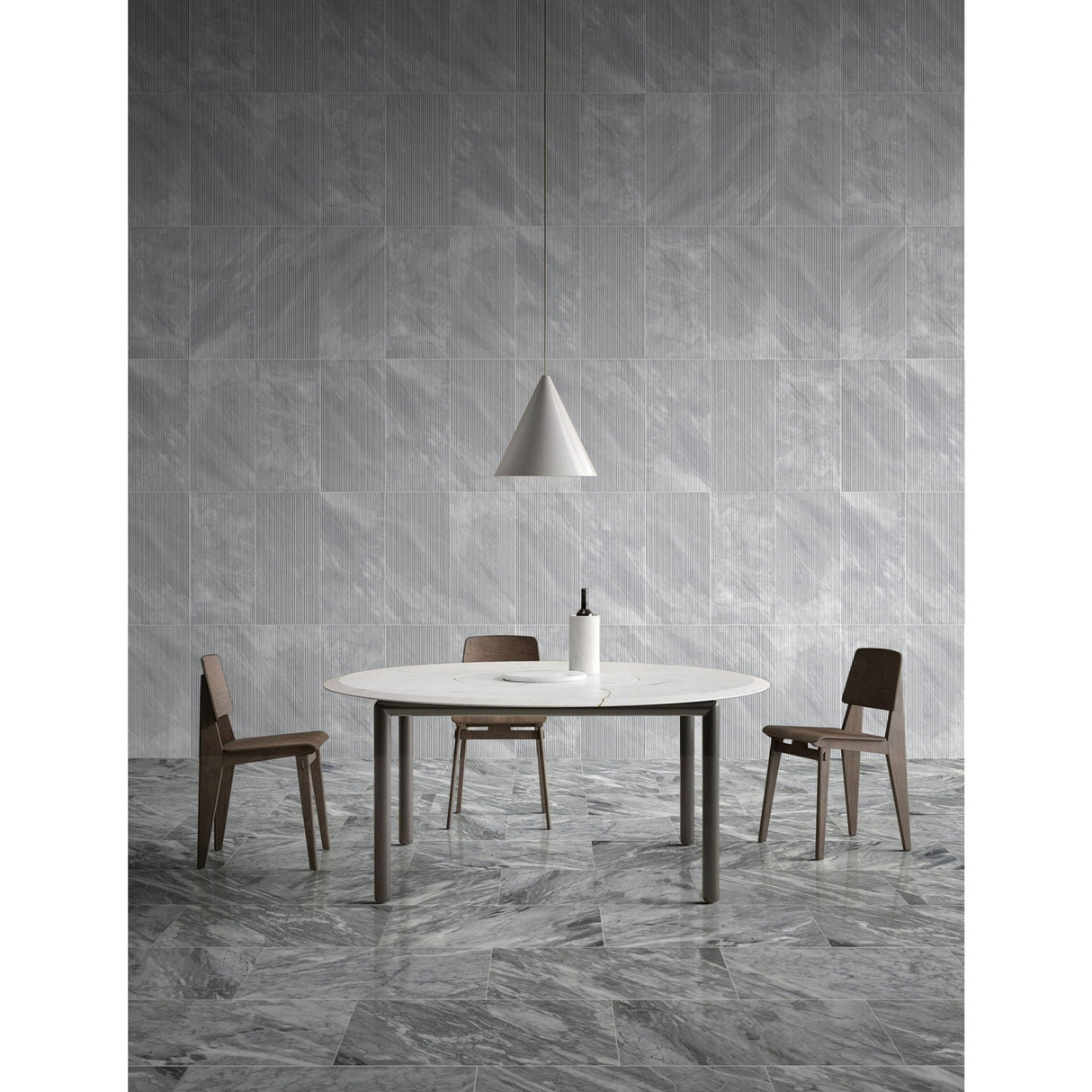 Textured Finished, 3D Tiles For Wall Decoration (Set of 4)