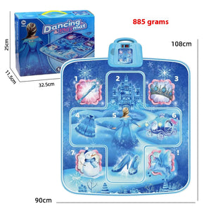 Cross-border Children's Electronic Dancing Mat Wireless Princess Dance Mat Pedal Game Mat Music Blanket Girl Boy Toy