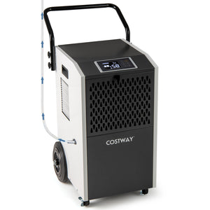 154 Pints Commercial Dehumidifier with Pump and Drain Hoses-White