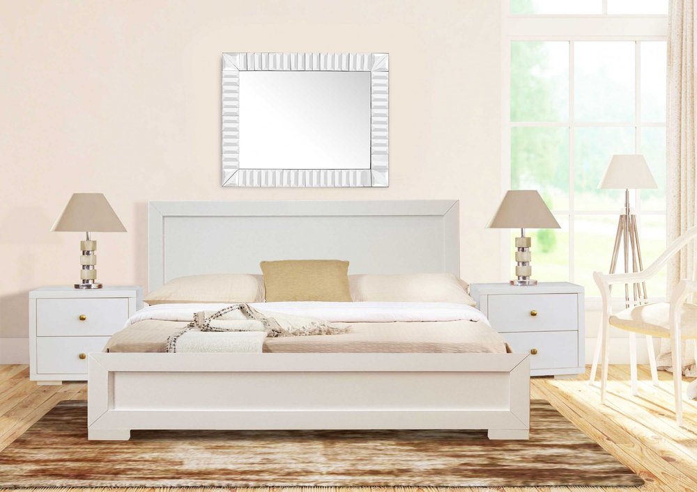 Moma Black Wood Platform Twin Bed With Nightstand
