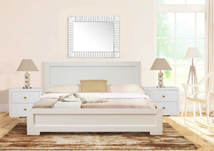 Moma Black Wood Platform Twin Bed With Nightstand