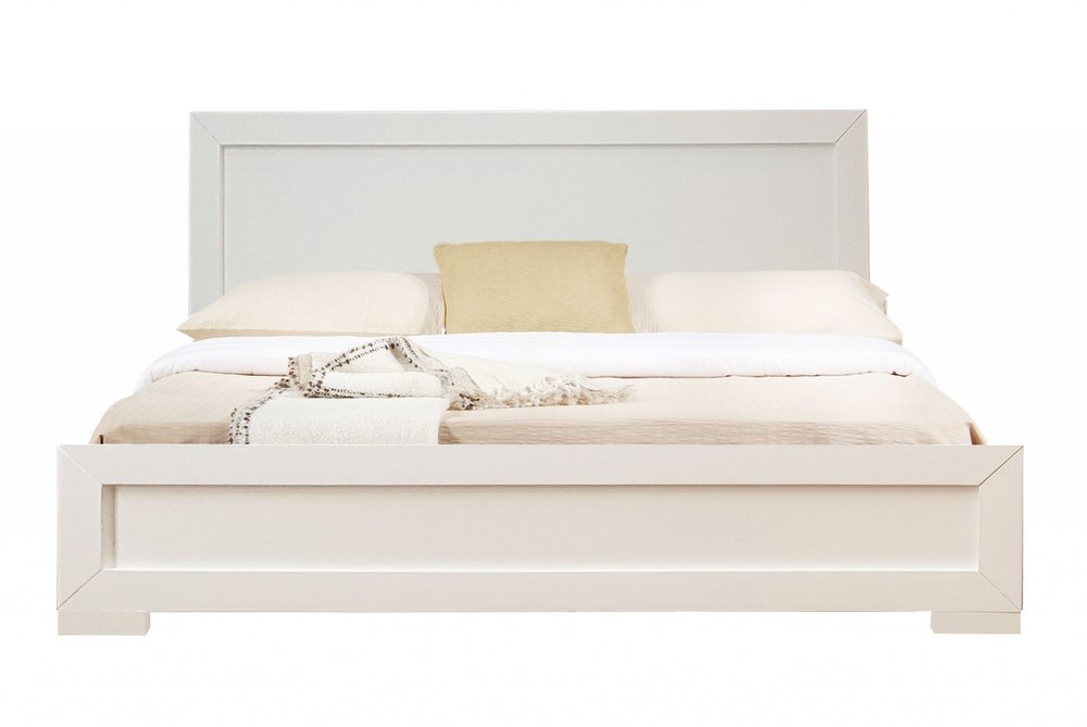 Moma Black Wood Platform Twin Bed With Nightstand