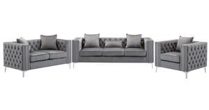 Lorreto - Velvet Fabric Living Room Set by Couch.com