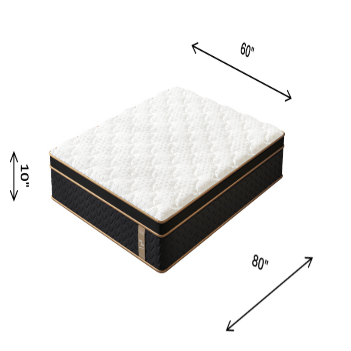 Home 10" Flexpedic Luxury Memory Foam & Pocket Spring Mattress