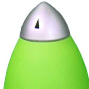11" Green Acrylic Bedside Table Lamp With Green Shade