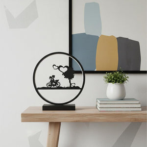 13" Black Bedside Led Table Lamp
