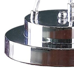 28" Clear Three Light Bedside Led Table Lamp