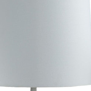 17" White Pineapple Table Lamp With Empire Shade