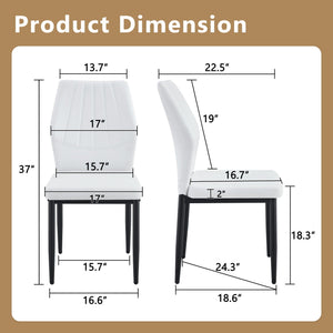 Dining Chairs With Shell Pattern, Comfort and Style