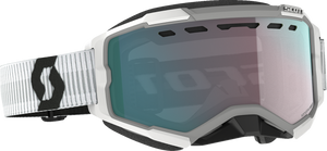 SCOTT Fury Snow Goggles - White - Enhancer Aqua Chrome 278605-0002351