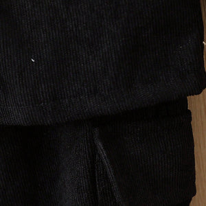 Long Sleeve Solid Color Coat Trousers Suit