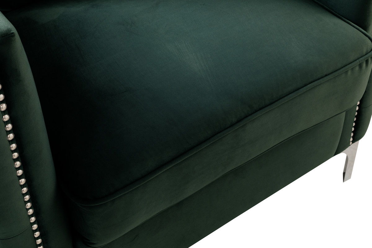 Bayberry - Velvet Chair With 1 Pillow by Couch.com