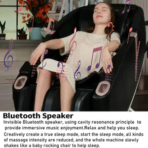 Couch.com SL Type Pulley Guide, 2D Motor-Massage Manipulator-Space Saver Design, Track Sliding Zero Gravity Multifunction Massage Chair Black, Modern Style, Fabric Construction, Black Finish by Couch.com