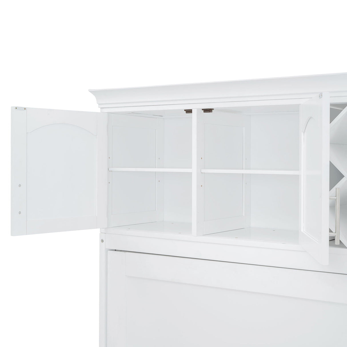 Murphy Wall Bed With Top Cabinets & Wine Rack by Couch.com