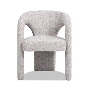 Sydney - Fully Upholstered Barrel Dining Chair - Multi Greige Beige by Couch.com