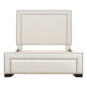 Upholstered Bed With Slats Support, No Box Spring Needed by Couch.com