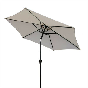 8.8' Outdoor Aluminum Patio Umbrella With 42 Pound Round Resin Umbrella Base by Couch.com