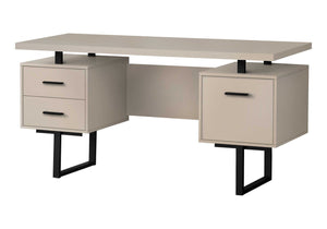 Computer Desk For Home Office, Laptop, Left, Right Set - Up, Storage Drawers, Contemporary & Modern by Couch.com