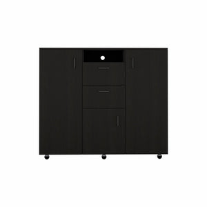 55" Black Two Drawer Dresser