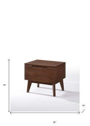 18" Wood One Drawer Nightstand