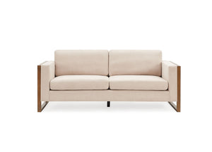Modern 3-Seater Sofa With Solid Wood Legs