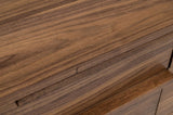 60" Walnut Manufactured Wood Six Drawer Double Dresser