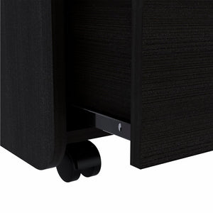 22" Wood Two Drawer Nightstand