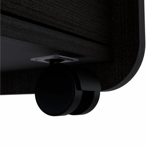 22" Wood Two Drawer Nightstand