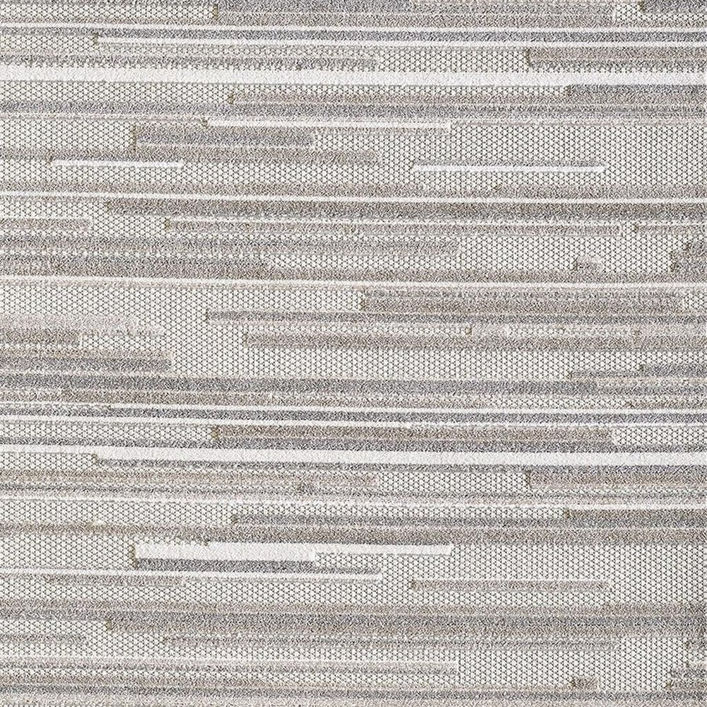 7' X 9' Gray Abstract Stain Resistant Indoor Outdoor Area Rug