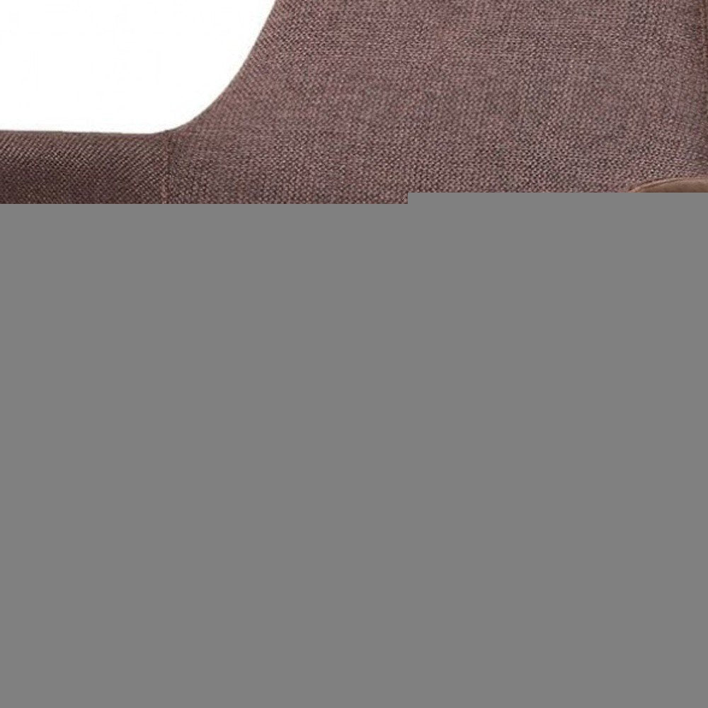 23" Brown And Black Upholstered Arm Chair