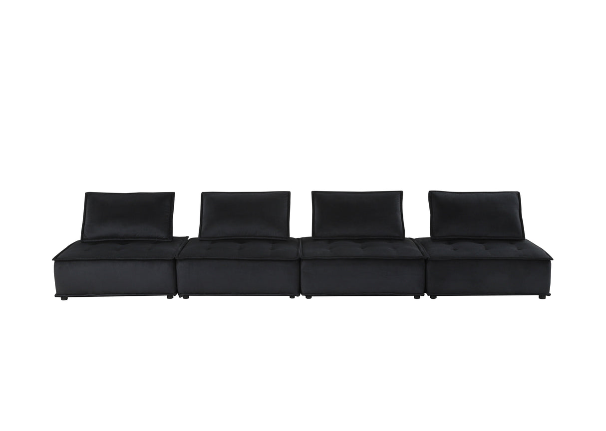 Anna - Soft Velvet Modular Sofa by Couch.com