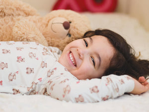 Valentines Teddy Bear 2pc Bamboo Pajamas