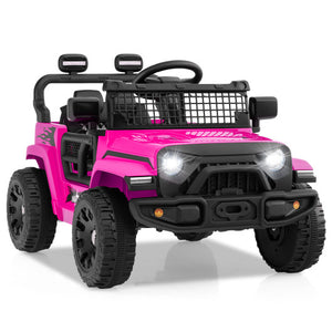 12V Kids Ride on Truck Car Battery Powered Electric Vehicle-Pink