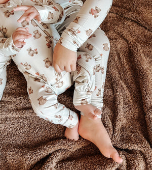 Valentines Teddy Bear 2pc Bamboo Pajamas
