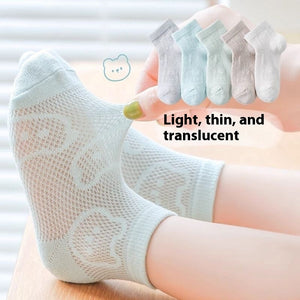 Children's Socks Tube Socks Springsummer Thin Breathable