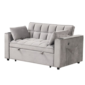 Multi Functional Sofa Bed With Cup Holder And USB Port For Living Room Or Apartments by Couch.com