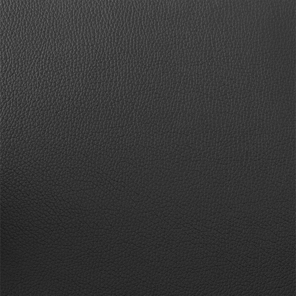 30" Black Faux Leather And Iron Swivel Low Back Bar Height Bar Chair