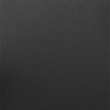 30" Black Faux Leather And Iron Swivel Low Back Bar Height Bar Chair