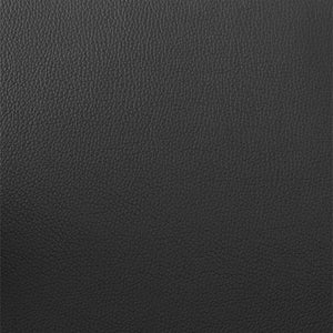 30" Black Faux Leather And Fabric And Iron Low Back Bar Height Swivel Bar Chair