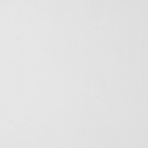 30" White And Silver Faux Leather And Iron Swivel Low Back Bar Height Bar Chair